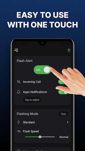 Flash Alert on Call and SMS